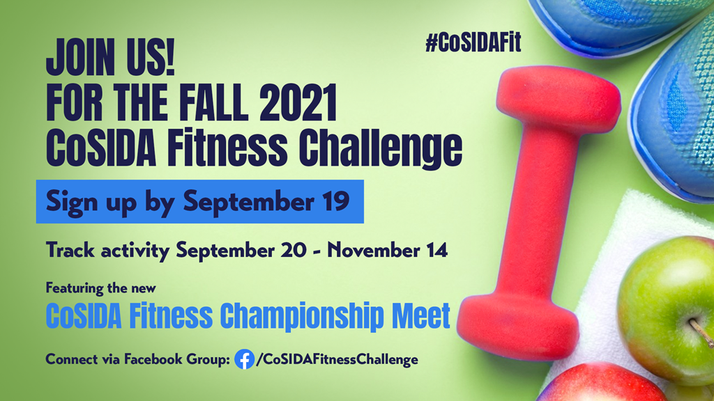 Next CoSIDA Fitness Challenge Starts September 20, Sign Up Now